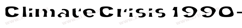 ClimateCrisis 1990字体转换